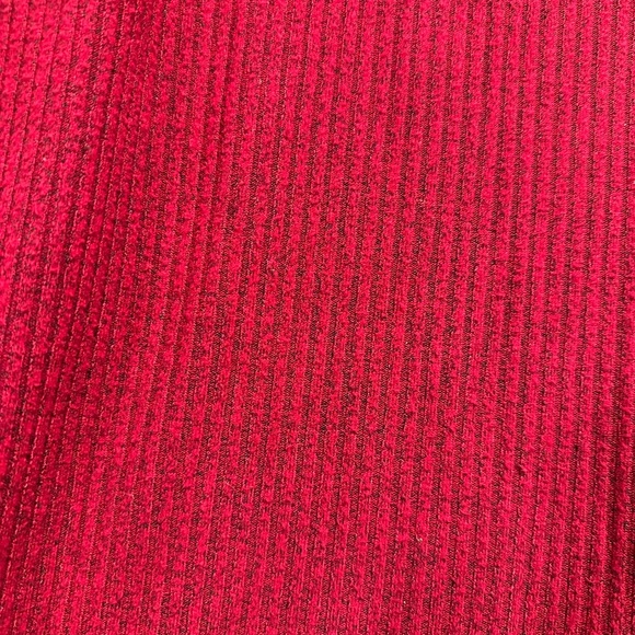 White House Black Market Red V-Neck Sweater Soft Knit - Picture 4 of 5